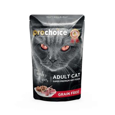 Prochoice Tahılsız Kuzu ve Ciğerli Yetişkin Kedi Konservesi