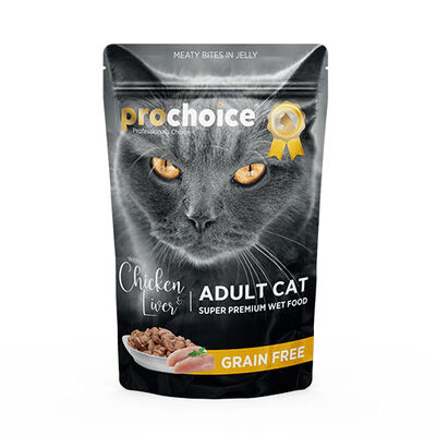 Prochoice Tahılsız Tavuk ve Ciğerli Yetişkin Kedi Konservesi