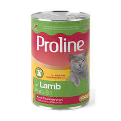 Proline - Proline Kuzu Etli Sos İçinde Gravy Yetişkin Kedi Konservesi 12 Adet 400 Gr 