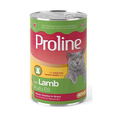 Proline Kuzu Etli Sos İçinde Gravy Yetişkin Kedi Konservesi 24 Adet 400 Gr 