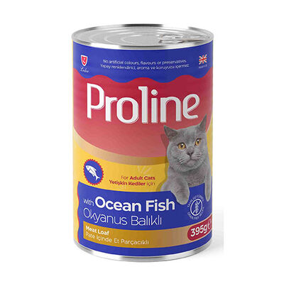 Proline Okyanus Balıklı Pate Yetişkin Kedi Konservesi 12 Adet 395 Gr 