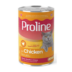 Proline - Proline Tavuklu Sos İçinde Gravy Yetişkin Kedi Konservesi 400 Gr 