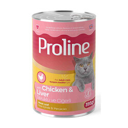 Proline - Proline Tavuklu ve Ciğerli Pate Yetişkin Kedi Konservesi 6 Adet 395 Gr 