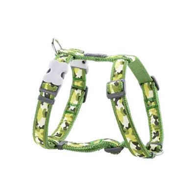 Reddingo Kamuflaj Desenli Yeşil Köpek Göğüs Tasması Small 15 Mm 