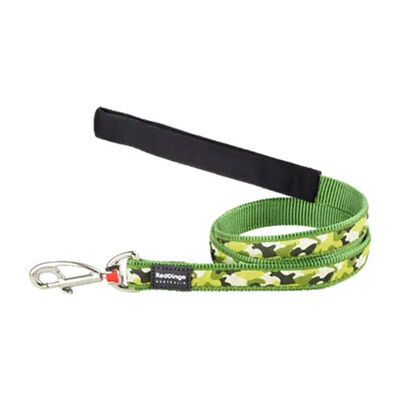 Reddingo Kamuflaj Desenli Yeşil Köpek Uzatma Tasması Medium 20 Mm 1,2 Mt 