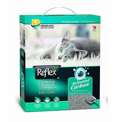 Reflex Aktif Karbonlu Topaklanan Kedi Kumu 2x10 Lt 