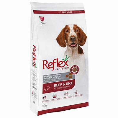 Reflex High Energy Biftekli ve Pirinçli Yetişkin Köpek Maması 15 Kg 