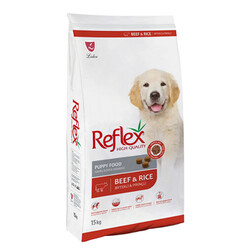 Reflex - Reflex Biftekli ve Pirinçli Yavru Köpek Maması 15 Kg 