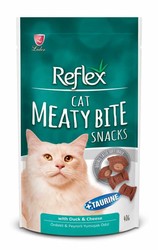 Reflex - Reflex Cat Meaty Bite Sanck Hindili Ciğer Sosisli Kedi Ödülü