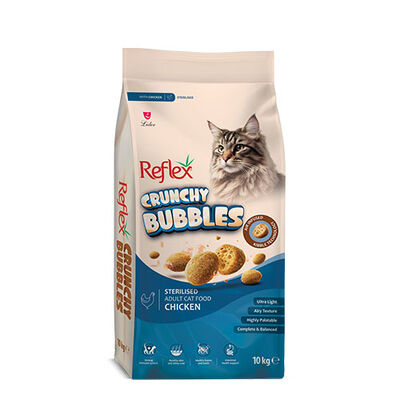 Reflex Crunchy Bubbles Tavuklu Kısırlaştırılmış Kedi Maması 10 Kg 