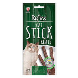 Reflex - Reflex Stick Av Hayvanlı ve Kaz Etli Tahılsız Kedi Ödül Çubuğu 3x5 Gr 