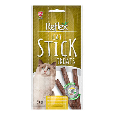 Reflex Stick Hindili ve Kuzulu Tahılsız Kedi Ödül Çubuğu 3x5 Gr 