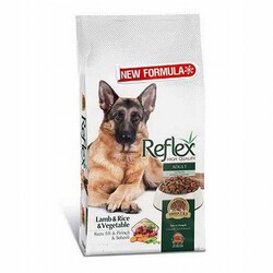 Reflex - Reflex Kuzulu Pirinçli ve Sebzeli Yetişkin Köpek Maması 15 Kg 