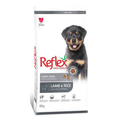 Reflex - Reflex Kuzulu ve Pirinçli Yavru Köpek Maması 10 Kg 