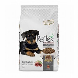 Reflex - Reflex Kuzulu ve Pirinçli Yavru Köpek Maması 15 Kg 