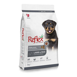 Reflex - Reflex Kuzulu ve Pirinçli Yavru Köpek Maması 3 Kg 