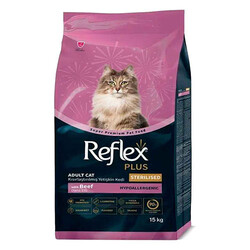 Reflex Plus - Reflex Plus Biftekli Kısırlaştırılmış Kedi Maması 15 Kg 