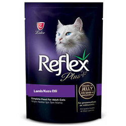 Reflex Plus - Reflex Plus Kuzulu Jöle İçinde Et Parçacıklı Yetişkin Kedi Konservesi