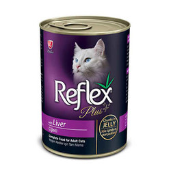 Reflex Plus - Reflex Plus Ciğerli Jöleli Et Parçacıklı Yetişkin Kedi Konservesi
