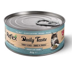 Reflex Plus - Reflex Plus Daily Taste Sos İçinde Hindili ve Ördekli Yetişkin Kedi Konservesi