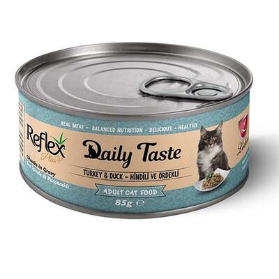 Reflex Plus Daily Taste Sos İçinde Hindili ve Ördekli Yetişkin Kedi Konservesi