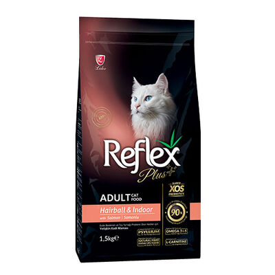 Reflex Plus Hairball İndoor Somonlu Yetişkin Kedi Maması 1,5 Kg 