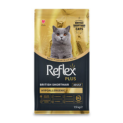 Reflex Plus HypoAllergenic British Shorthair Yetişkin Kedi Maması 1,5 Kg - Thumbnail