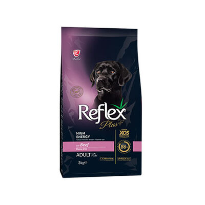 Reflex Plus High Energy Yüksek Aktiviteli Dana Etli Yetişkin Köpek Maması 3 Kg 