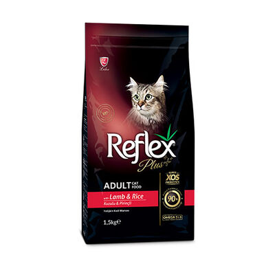 Reflex Plus Kuzulu ve Pirinçli Yetişkin Kedi Maması 1,5 Kg 