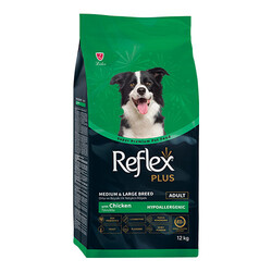 Reflex Plus - Reflex Plus Orta ve Büyük Irk Tavuklu Yetişkin Köpek Maması 12 Kg 