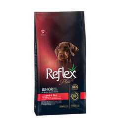Reflex Plus - Reflex Plus Orta ve Büyük Irk Kuzulu ve Pirinçli Yavru Köpek Maması 12 Kg 