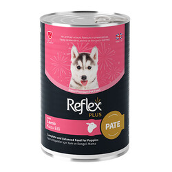 Reflex Plus - Reflex Plus Pate İçinde Et Parçacıklı Kuzu Etli Yavru Köpek Konservesi 395 Gr 