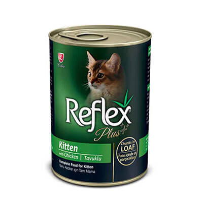 Reflex Plus Pate Tavuklu Yavru Et Parçacıklı Yavru Kedi Konservesi