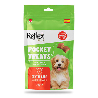 Reflex Plus Pocket Treats Ağız ve Diş Sağlığı İçin Köpek Ödül Maması 70 Gr 