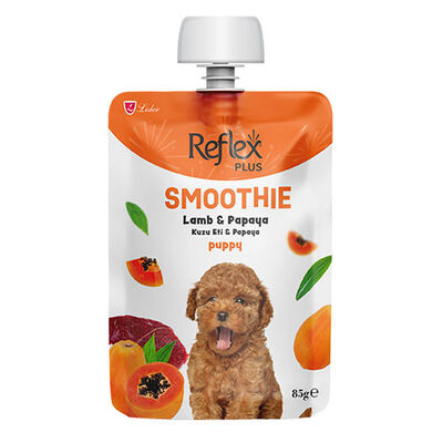 Reflex Plus Smoothie Kuzu Etli ve Papayalı Yavru Köpek Ödül Maması 85 Gr 