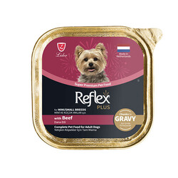 Reflex Plus - Reflex Plus Sos İçinde Et Parçacıklı Dana Etli Mini Ve Küçük Irk Yetişkin Köpek Konservesi 85 Gr 
