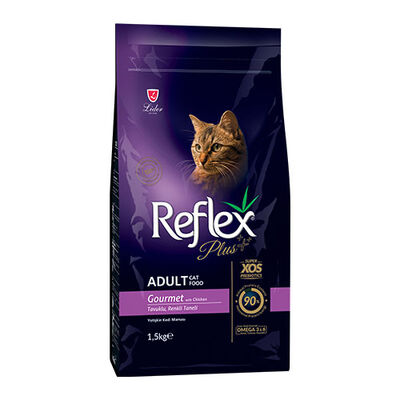 Reflex Plus Tavuklu Renkli Taneli Yetişkin Kedi Maması 1,5 Kg 