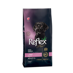 Reflex Plus - Reflex Plus High Energy Yüksek Aktiviteli Dana Etli Yetişkin Köpek Maması 15 Kg 