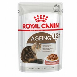 Royal Canin Kedi Mamaları - Royal Canin Ageing 12+ Gravy Pouch Yaşlı Kedi Konservesi 6 Adet 85 Gr 