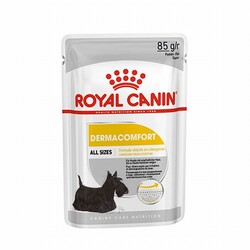 Royal Canin - Royal Canin Ccn Dermacomfort Loaf Pate Pouch Küçük Irk Yetişkin Köpek Konservesi 12 Adet 85 Gr 