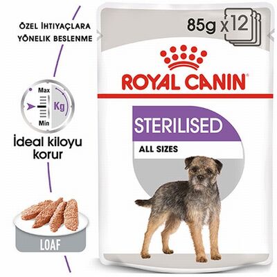 Royal Canin Ccn Sterilised Pouch Kısırlaştırılmış Köpek Konservesi 12 Adet 85 Gr 