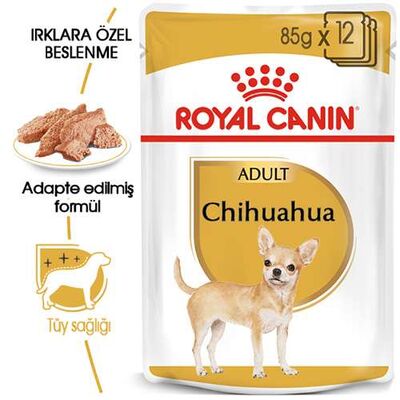 Royal Canin Pouch Chihuahua Adult Yetişkin Köpek Konservesi 6 Adet 85 Gr 