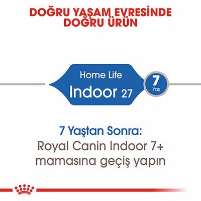Royal Canin Indoor 27 Evde Yaşayan Yetişkin Kedi Maması 2 Kg 