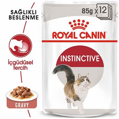 Royal Canin İnstinctive Gravy Pouch Yetişkin Kedi Konservesi 12 Adet 85 Gr 