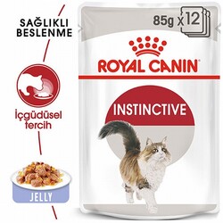 Royal Canin İnstinctive Jelly Pouch Yetişkin Kedi Konservesi 12 Adet 85 Gr - Thumbnail