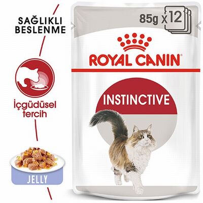 Royal Canin İnstinctive Jelly Pouch Yetişkin Kedi Konservesi 12 Adet 85 Gr 