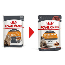 Royal Canin Intense Beauty Gravy Pouch Yetişkin Kedi Konservesi 6 Adet 85 Gr - Thumbnail