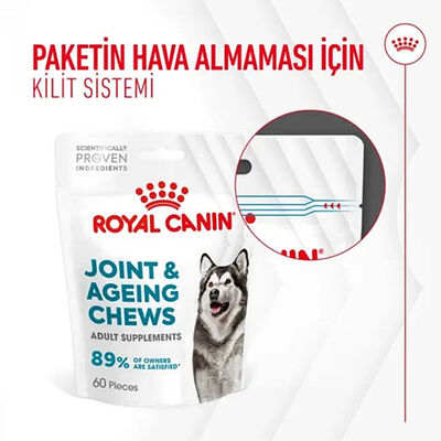 Royal Canin Joint Ageing Chews Eklem Sağlığını Destekleyen ve Yaşlanma Karşıtı Yetişkin Köpek Ödül Maması 240 Gr 