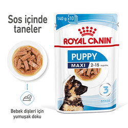 Royal Canin Maxi Puppy Gravy Yavru Köpek Konservesi 10 Adet 140 Gr - Thumbnail