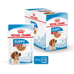 Royal Canin Medium Puppy Gravy Yavru Köpek Konservesi 10 Adet 140 Gr - Thumbnail